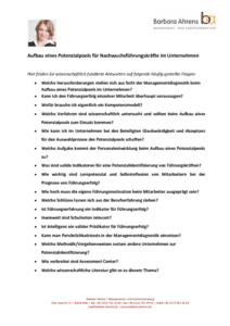 Aufbau eines Nachwuchstalentpotenzialpools in Unternehmen herunterladen