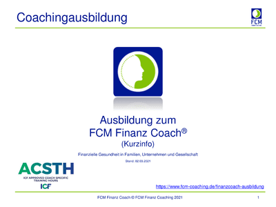 Coachingausbildung zum FCM Finanz Coach herunterladen
