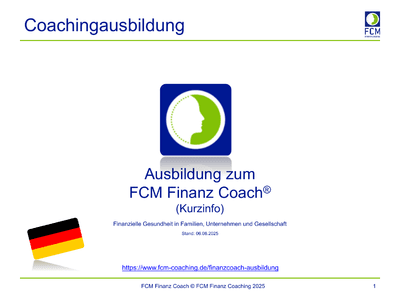 Coachingausbildung zum FCM Finanz Coach herunterladen