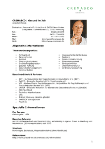 Profil Julia Cremasco herunterladen