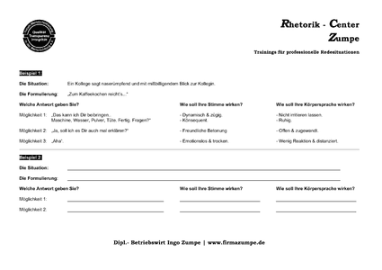 Handout 2 zu Schlagfertigkeit im Alltag herunterladen