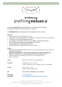 Zertifizierung profilingvalues Februar 2020 herunterladen
