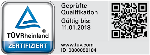 Alexander Höntzsch - TÜV Rheinland zertifiziert